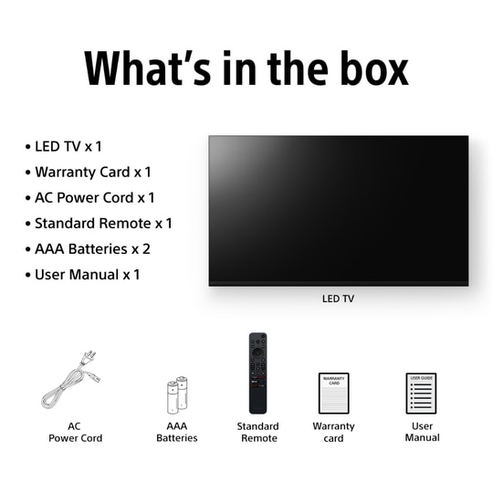 Sony 139 cm (55 inches), BRAVIA 2 4K Ultra HD Smart LED Google TV, Black, K-55S25BM2