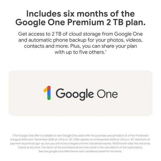 Google Pixel 9 256 GB, 12 GB RAM, Porcelain, Mobile Phone