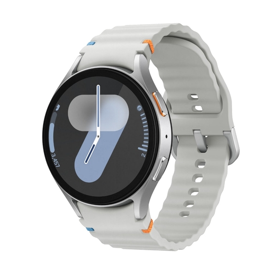 Samsung Galaxy Watch 7 44 mm Bluetooth + LTE Smart Watch, 3nm Processor, Dual GPS, Sapphire Glass & Armour Aluminum, 5ATM & IP68, HR, SpO2, BP & ECG Monitor, Silver, SM-L315FZSAINS