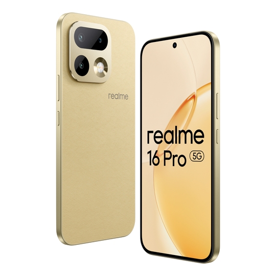 Realme 16 Pro 5G 256 GB, 12 GB RAM, Master Gold, Mobile Phone