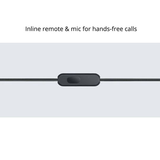 Sony MDR-EX255AP Wired Earphone with Inline Remote and Mic for Hands-free Calls, Black