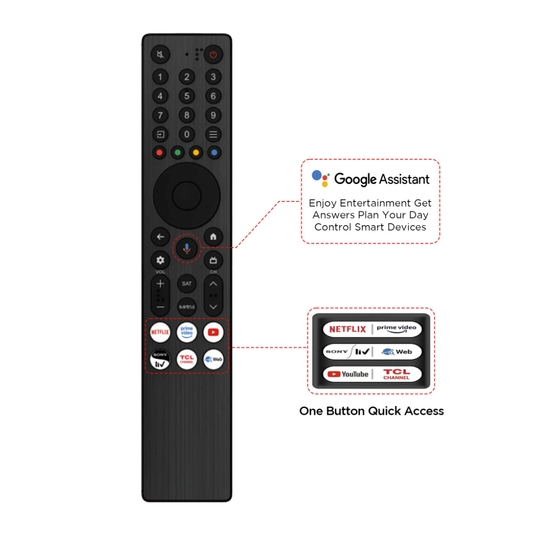 TCL 43P6L 109.22 cm (43 inch) Ultra HD Google TV, Black