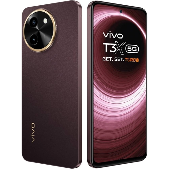 Vivo T3X 5G 128 GB, 8 GB RAM, Crimson Bliss, Mobile Phone