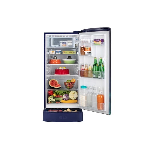 LG 185 L 3 Star Direct Cool Single Door Refrigerator, Blue Charm, GL-D201ABCD