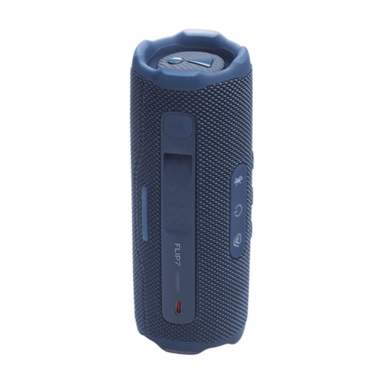 JBL Flip 7 Portable Waterproof and Drop-Proof Speaker, Bold Pro Sound with AI Sound Boost, 16 Hrs of Playtime and PushLock System with Interchangeable Accessories (Blue)