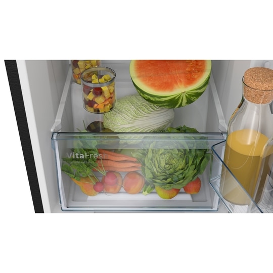 Bosch 243 L Frost Free Double Door Refrigerator, CTN27U11VI, Dark Lake