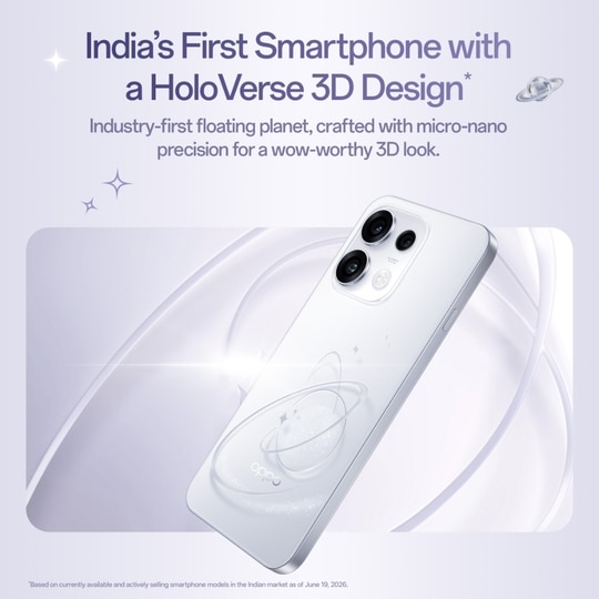 OPPO Reno16c 256 GB, 8 GB RAM, Starry White, Mobile Phone