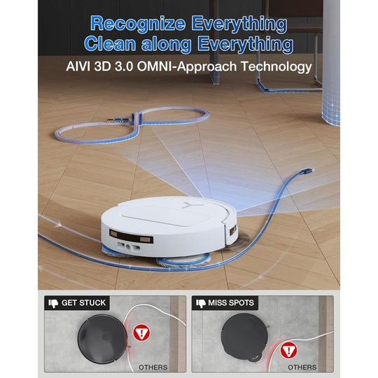 Ecovacs T50 Pro Omni Robotic Vacuum Cleaner, White