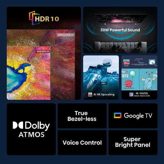 Toshiba 139.7 cm (55 Inch) 4K UHD TV, 55E350RP