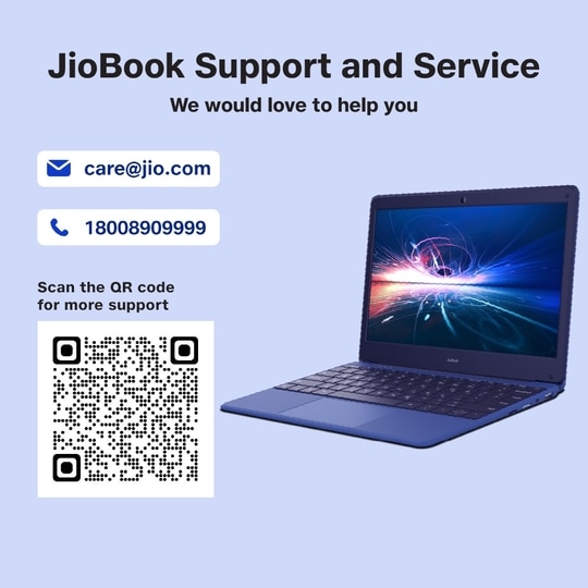 JioBook 11 with Lifetime Office/Android 4G Laptop Mediatek 8788 (JioOS)/Octa-core/4GB RAM/64 eMMC Storage/Thin and Light Laptop (11.6 inch, 990 grams)/Dual band WiFi + SIM/Blue