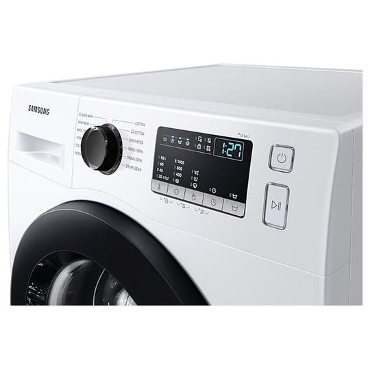 Samsung 8 Kg 5 Star Inverter with Hygiene Steam Fully-Automatic Front Loading Washing Machine (WW80T4040CE1TL, White, In-built Heater)