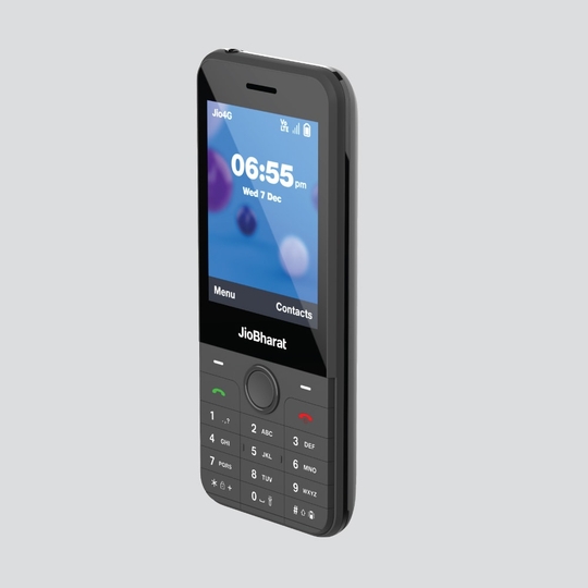 JioBharat J1 4G Keypad Phone with JioTV, JioHotstar, Jio Chat, JioSaavn, JioPay (UPI), Powerful Battery (2500 mAh), LED Torch, Digital Camera, Dark Grey, Locked for JioNetwork