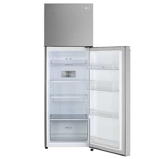 LG 272 litres 2 Star Double Door Refrigerator, Shiny Steel GL-S312SPZY