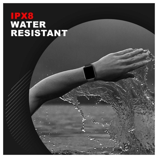 Fire-Boltt Mercury Smart Watch, 43mm HD display, SpO2 monitor, HR Monitor, Sleep Tracker, Body Temperature measurement, Active Sports Mode, Sedentary Alerts, IP67 Water Resistant, Smart Notifications (Black)