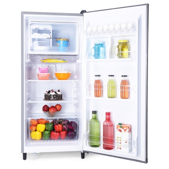 Kelvinator 190 litres 2 Star Single Door Refrigerator Refrigerator, Hairline Silver KRD-A210HSP