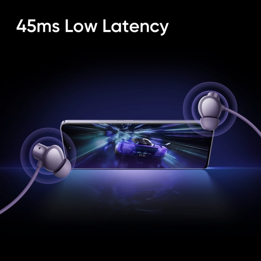 realme Buds Wireless 5 ANC Bluetooth Neckband, Midnight Black