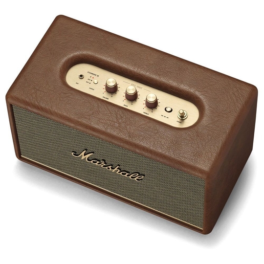 Marshall Stanmore III Bluetooth Speaker with Volume Control Knob, Bass-Reflex, Play/Pause Button, Room Filling Sound, Brown