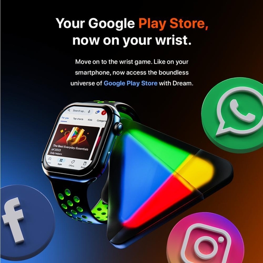 Fire-Boltt Dream Wristphone 5.13 cm (2.02 inch) full Touch screen, Supports 1000+ Smartphone Apps & Other Functions like a 4G LTE Nano-SIM, BT call, Wi-Fi, GPS, 16 GB Storage, 800 mAh (Shadow Glide)