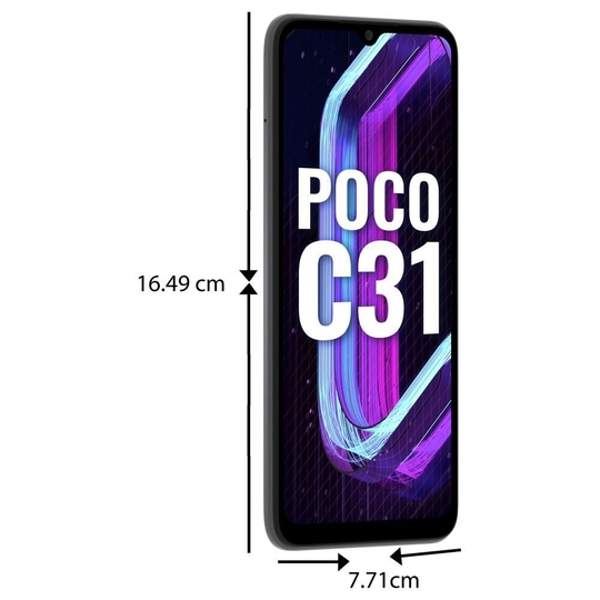 POCO C31 64 GB, 4 GB RAM, Shadow Grey, Mobile Phone