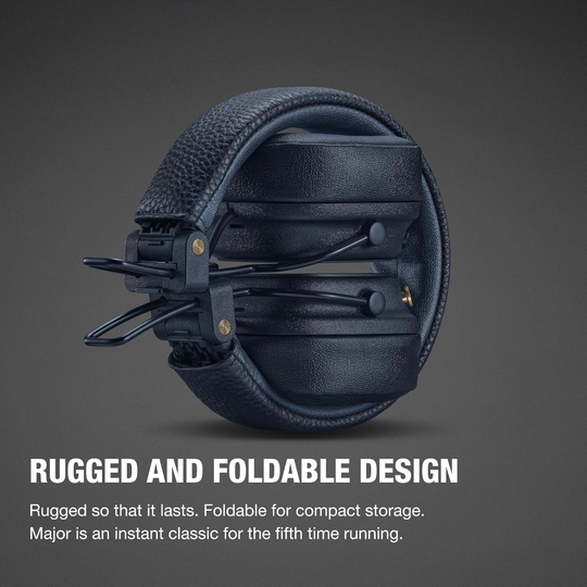 Marshall Major V On Ear Bluetooth Headphone, Midnight Blue