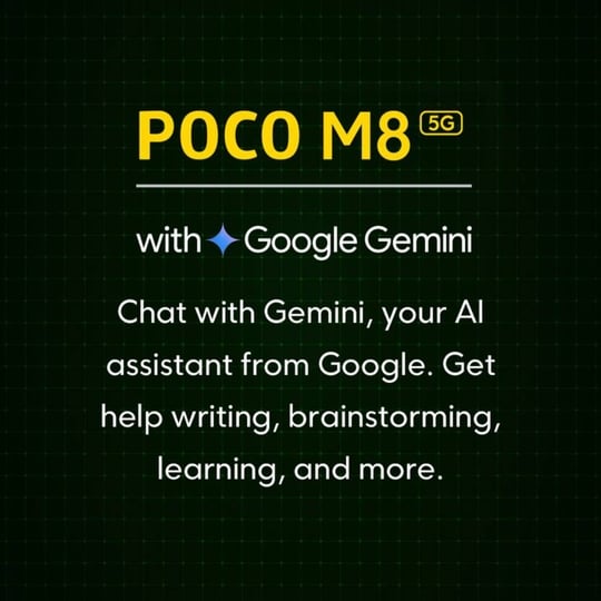 POCO M8 5G 128 GB, 8 GB RAM, Blue, Mobile Phone