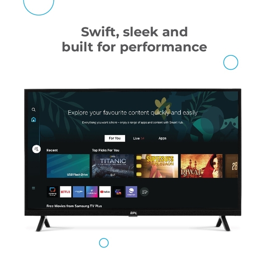 BPL 32QLED HOMETHEATRE ONKYO TTV32QF8540 with THX Certified, Sound by Onkyo, Dolby Audio