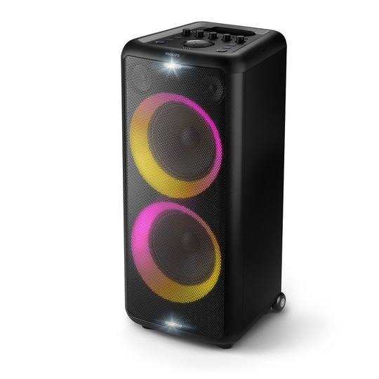 Philips TAX5206 2 Channel Bluetooth party speaker with Karaoke Effects, Black