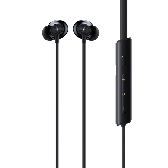 Realme Buds Wireless 3 Neckband, Upto 40 hrs of playtime, Fast Charging, Dual Device Connection, 13.6 mm Dynamic Bass Driver, IP55, Spatial Audio, Bluetooth v5.3, Pure Black