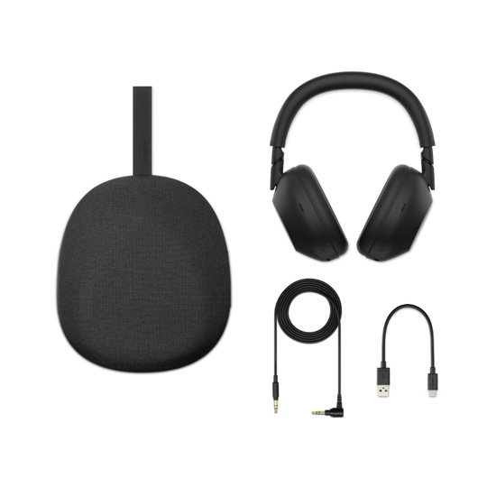 Sony WH-1000XM6 The Best Wireless Noise Canceling Headphones, HD NC Processor QN3, 12 Microphones, Adaptive NC Optimizer, Mastered by Engineers, Studio-Quality, Black