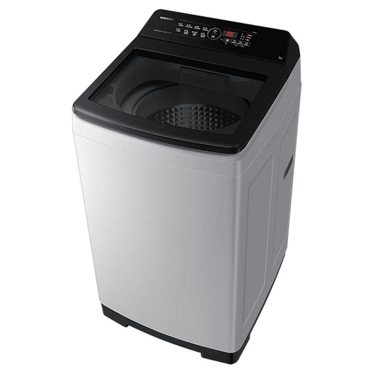 Samsung 7 kg Top Load, Ecobuble Technology, 700 RPM, Direct Inverter Motor, Dual Wing Pulsator, Middle Black, 5 Star (WA70BG4441BY)
