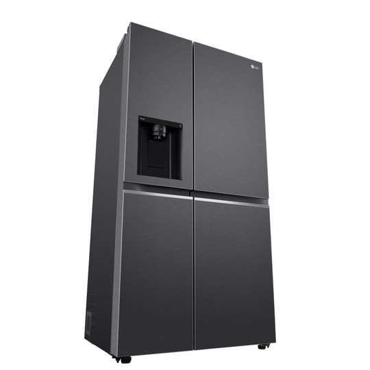 LG 630 L 3 Star Frost Free Side by Side Refrigerator, Matt Black, L257CMC3