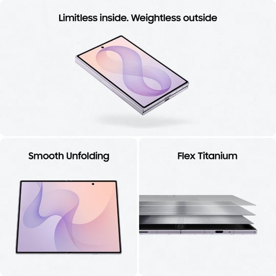 Samsung Galaxy Z Fold8 5G 512 GB, 12 GB RAM, Graphite, Mobile Phone