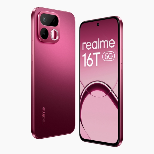Realme 16T 5G 6 GB RAM, 128 GB, Mobile Phone, Starlight Red