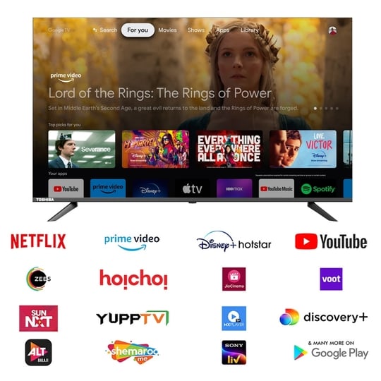 Toshiba 139.7 cm (55 Inch) 4K UHD TV, 55E350RP