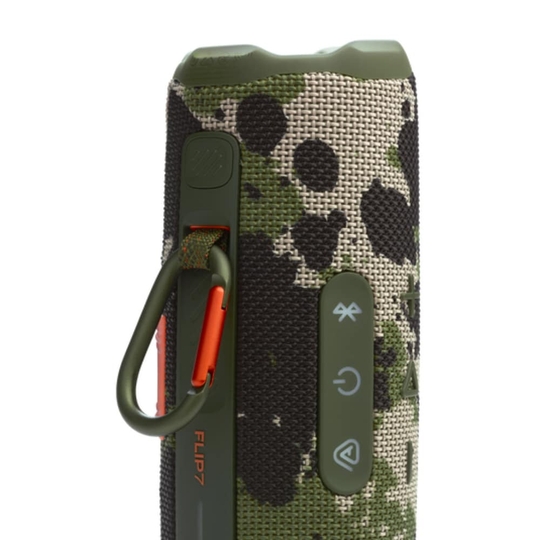 JBL Flip 7 Portable Waterproof and Drop-Proof Speaker, Bold Pro Sound with AI Sound Boost, 16 Hrs of Playtime and PushLock System with Interchangeable Accessories (Squad)