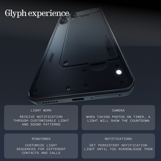 Nothing Phone (3a) Lite 5G 256 GB, 8 GB RAM, Black, Mobile Phone