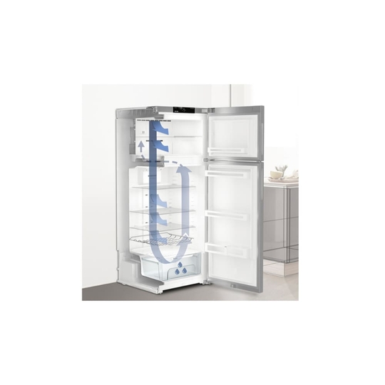 Liebherr 245 L 2 Star Frost Free Double Door Refrigerator, Grey Steel, TCPgsB2411