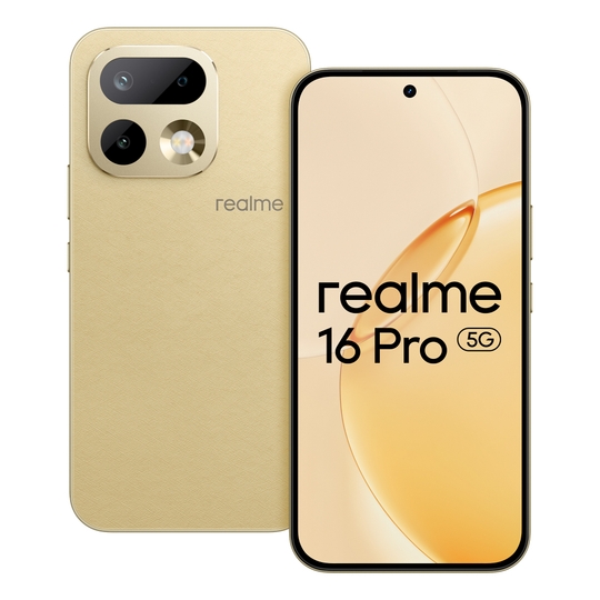 Realme 16 Pro 5G 256 GB, 12 GB RAM, Master Gold, Mobile Phone