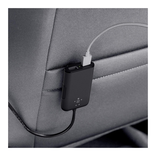 Belkin Road Rockstar F8M935BT06 2.4 Amp Mobile Car Charger with Extending USB Hub