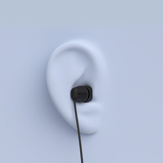 Sony IER-EX15C Wired in Ear Type C Earphone, In-Line remote for Volume & Mute Function with Mic, Tangle Free Serration Wire, Compatible with USB-C Devices, High Sound Quality (White)