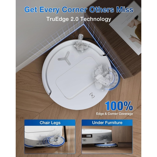 Ecovacs T50 Pro Omni Robotic Vacuum Cleaner, White