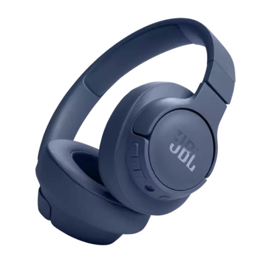 JBL Tune 720BT Wireless Over Ear Headphones with Mic, Pure Bass Sound, Upto 76 Hrs Playtime, Speedcharge, Dual Pairing, Customizable Bass with Headphones App, Lightweight, Bluetooth v5.3, Blue
