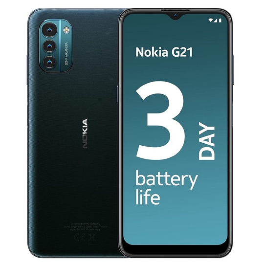Nokia G21 128 GB, 6 GB RAM, Nordic Blue, Mobile Phone