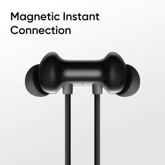 realme Buds Wireless 5 ANC Bluetooth Neckband, Midnight Black
