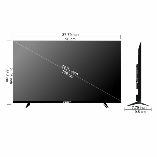 Foxsky 109 cm (43 inch) Full HD Smart LED TV 43FS-Voice (Black) 2025