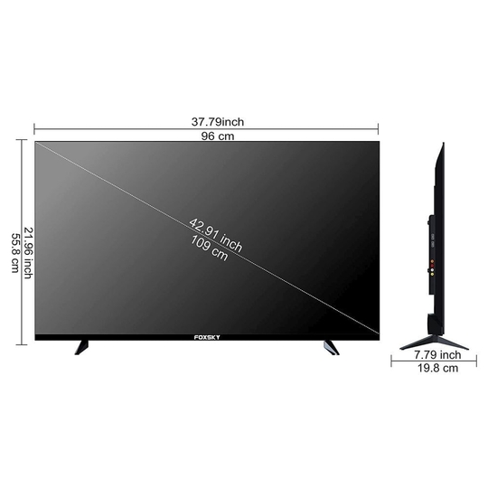 Foxsky 109 cm (43 Inch) Full HD Smart LED TV, 43FSFHS