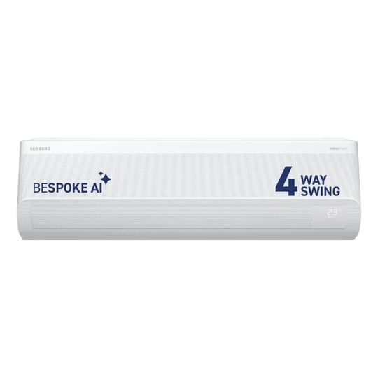 Samsung 1.5 Ton 5 Star Bespoke AI WindFree Inverter Smart Split AC (2026 Model, WiFi, Energy Saving, Voice Control, Powerful Cooling, Digital Inverter, 4 Way swing, 5 Step Convertible, AR60H18D15W)