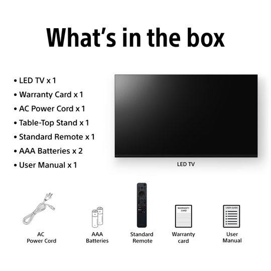 Sony 108 cm (43 inches) BRAVIA 2 4K Ultra HD Smart LED Google TV, K-43S22M2, Black