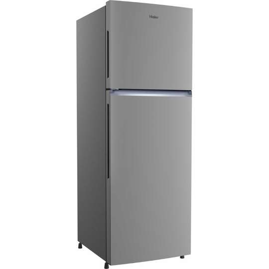Haier 240 L 2 Star Double Door Refrigerator (HRF-2902IEBSA-P, Brushline Silver)