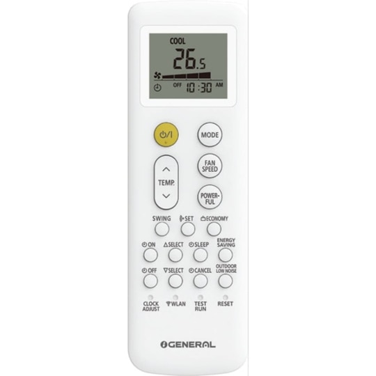 General 1 Ton 5 Star Inverter Split AC, ASGG12CGAA-B